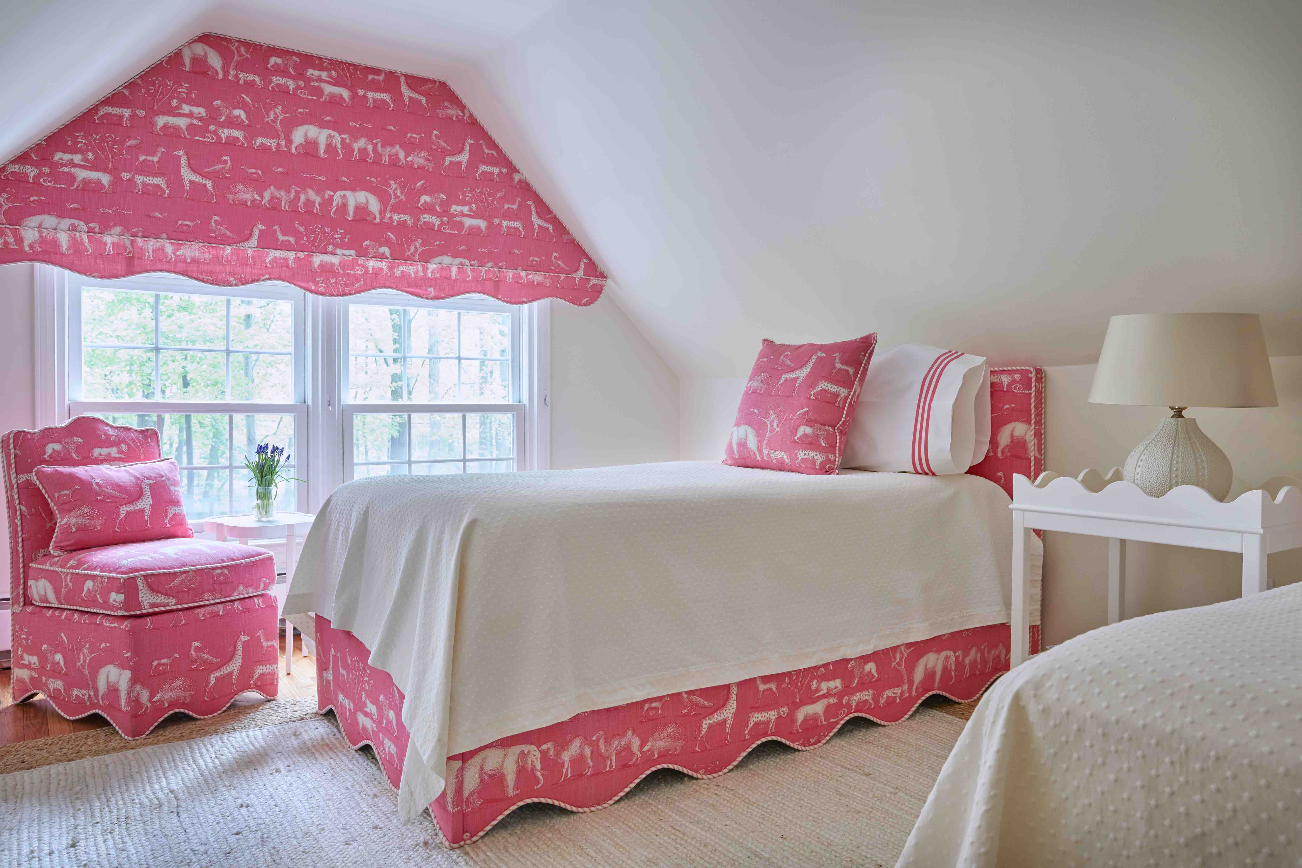 Upholstered Scallop Slipper Chair - Image 7