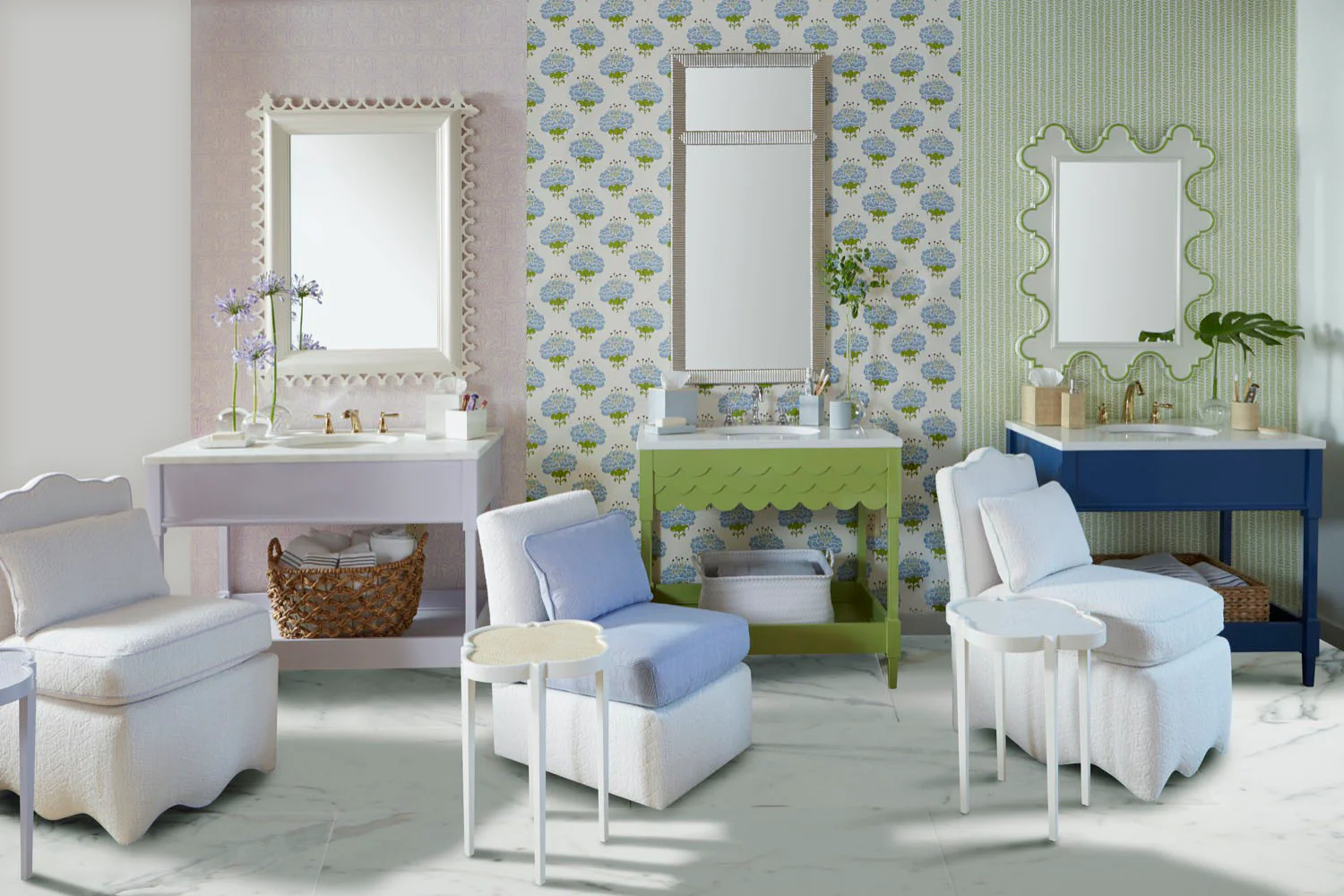 Upholstered Scallop Slipper Chair - Image 9